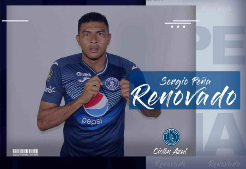 Sergio Peña: El mediocampista de contención llegó a un acuerdo para renovar por un año más su contrato con Motagua.