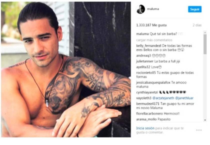 Maluma también usó Instagram para presnetar su nuevo look, el cual ha dado mucho de qué hablar.