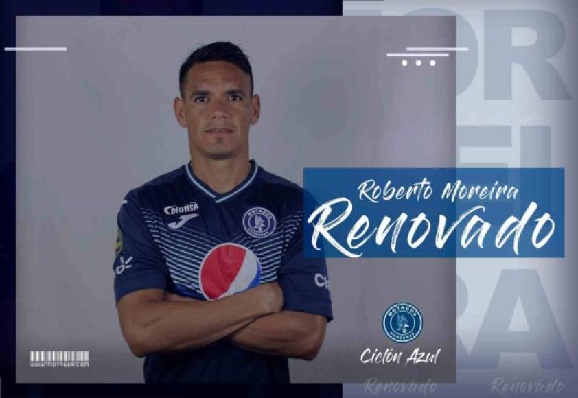 Roberto Moreira: El delantero paraguayo renovó su contrato por un año más con el Motagua.
