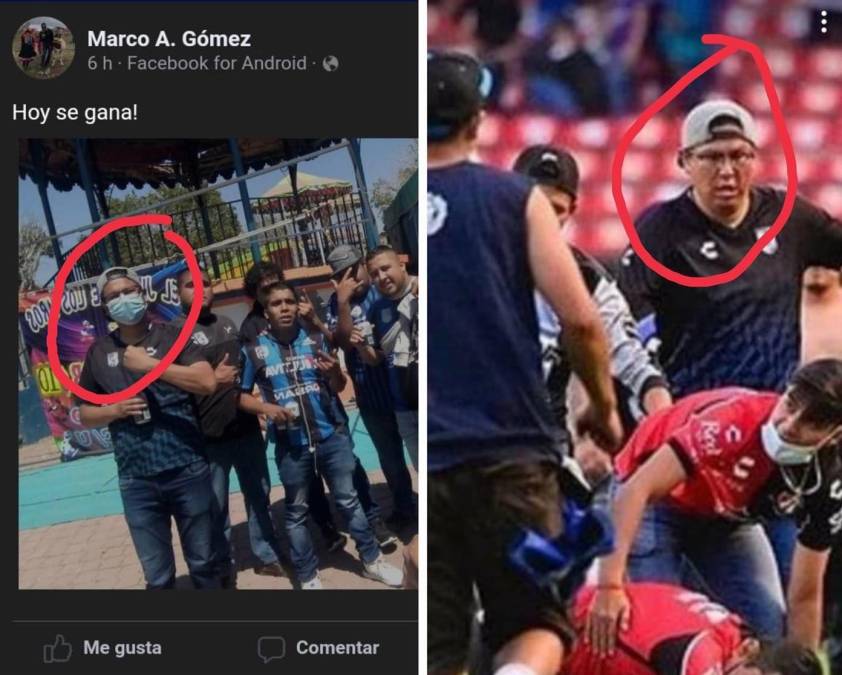 En las redes sociales han identificado a los individuos que formaron parte de los terribles actos de violencia. Uno de ellos ha sido identificado como Marco Gómez.