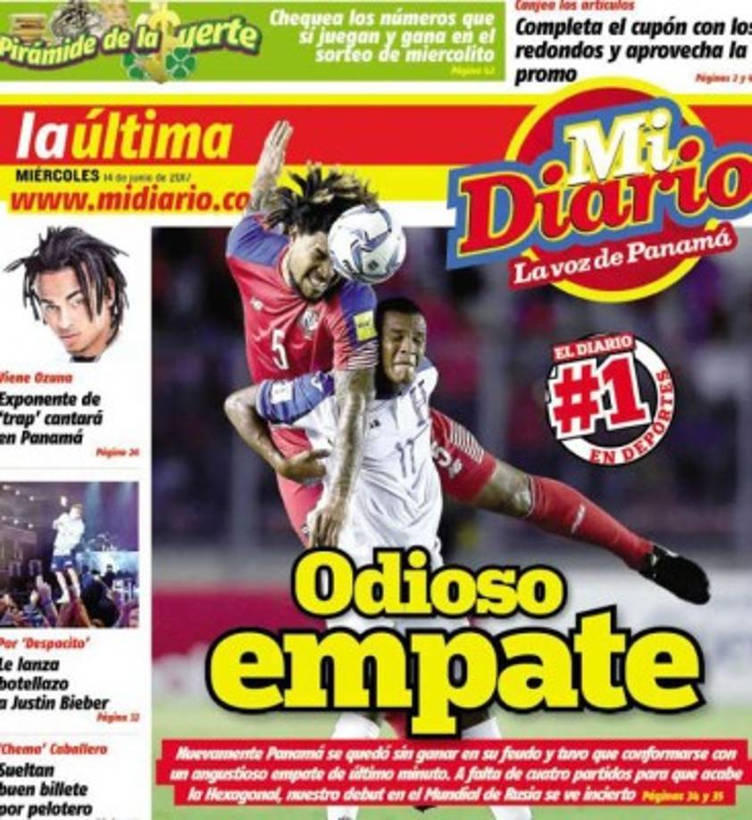 Portales panameños han quedado dolidos por no ganarle a Honduras.