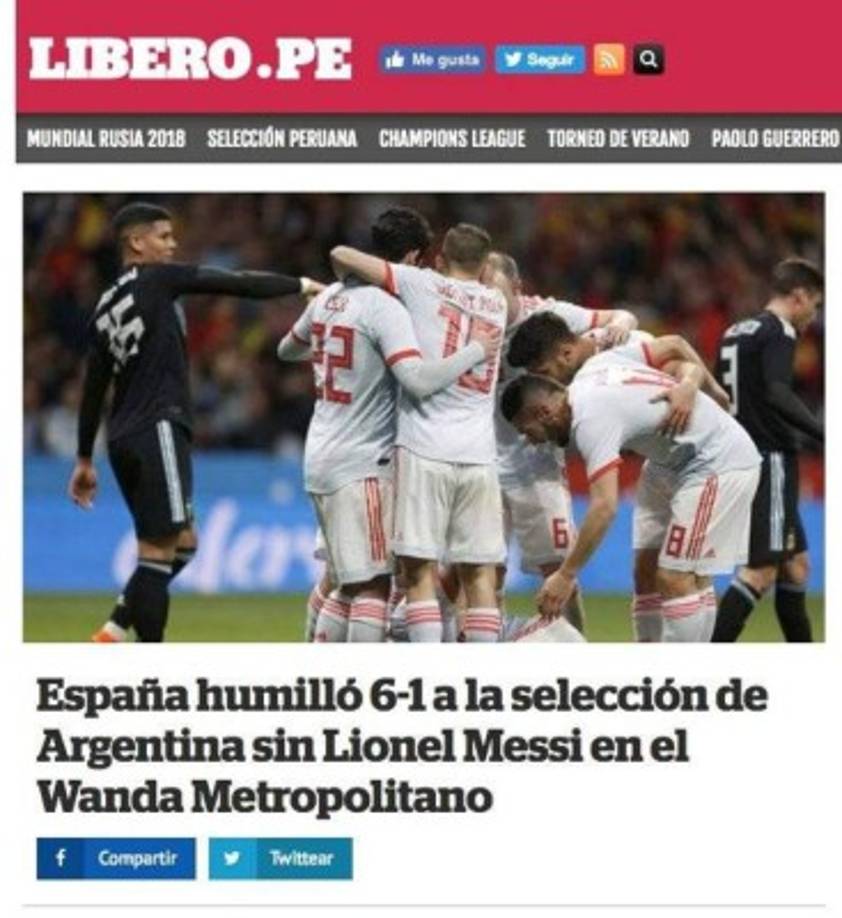 Diario Líbero de Perú.