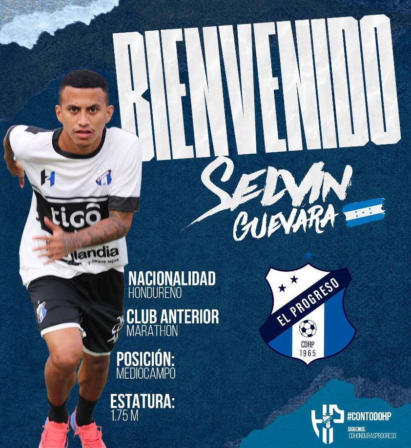 Selvin “Pibe” Guevara jugará en el Clausura 2022 en las filas del Honduras Progreso, llega procedente del Marathón.