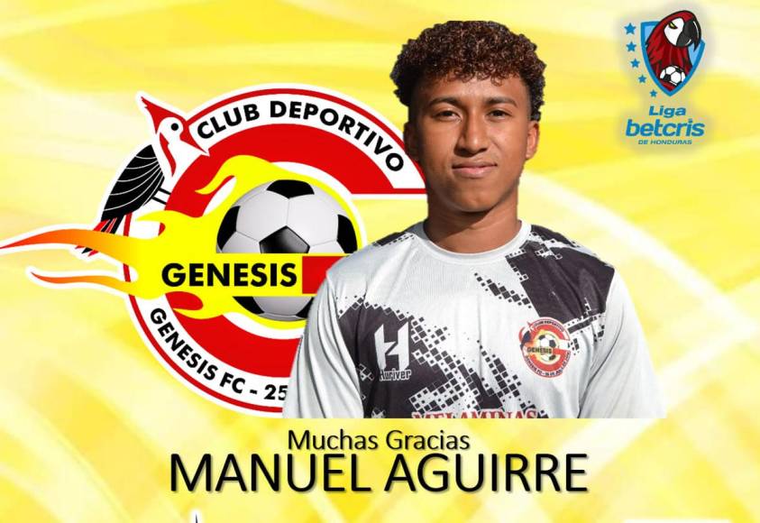 Manuel Aguirre - Otro de los jugadores que fue dado de baja por el Génesis de Comayagua.