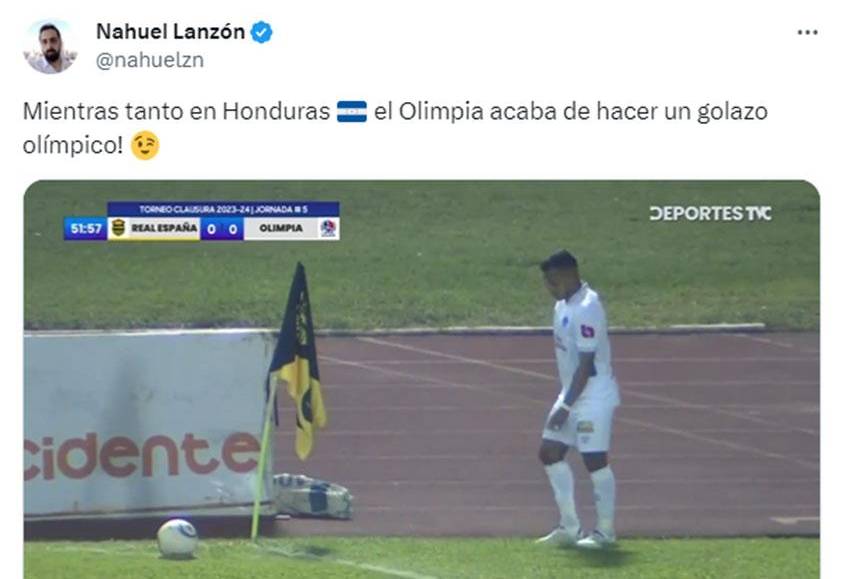 El periodista argentino Nahuel Lanzón se pronunció por el gol marcado por Edwin Rodríguez.