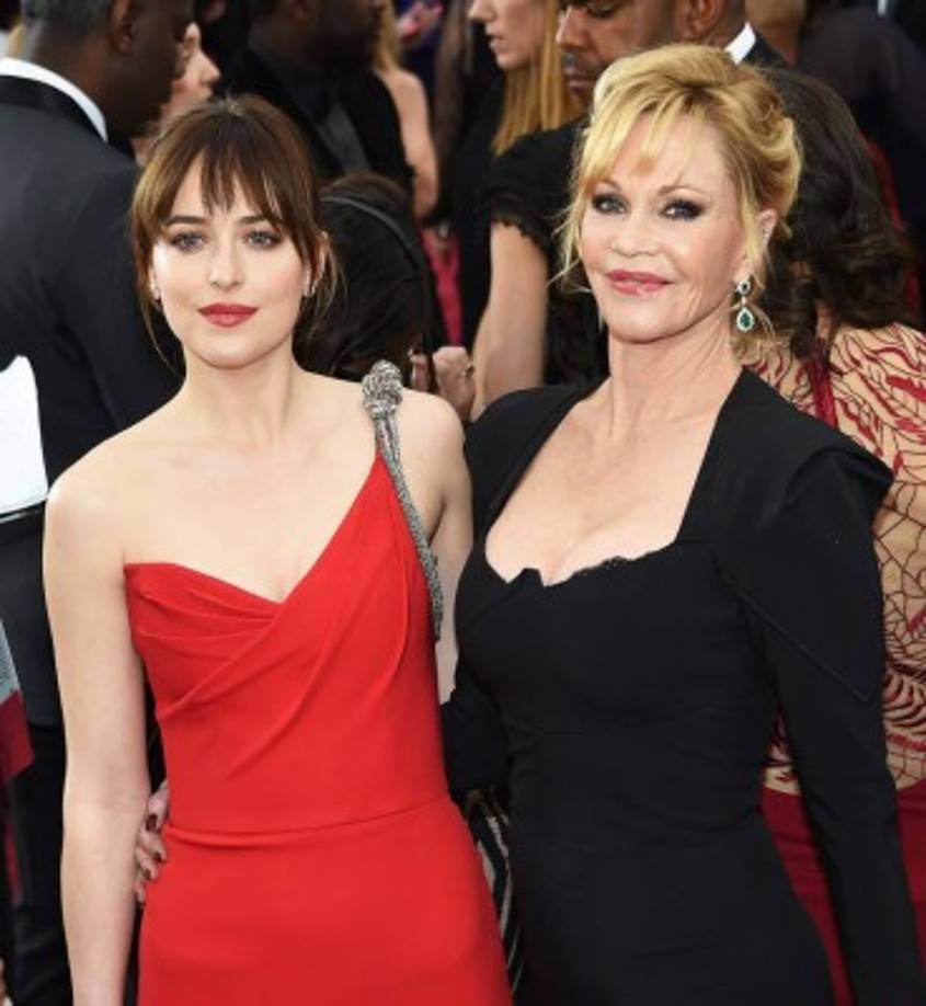 La actriz Melanie Griffith es la madre de Dakota Johnson, protagonista de 50 sombras de Grey.