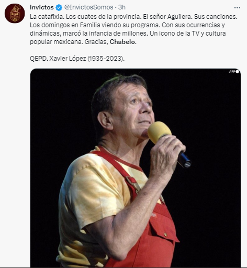 ¡Adiós, Cuate! El mundo deportivo reacciona a la muerte de Chabelo