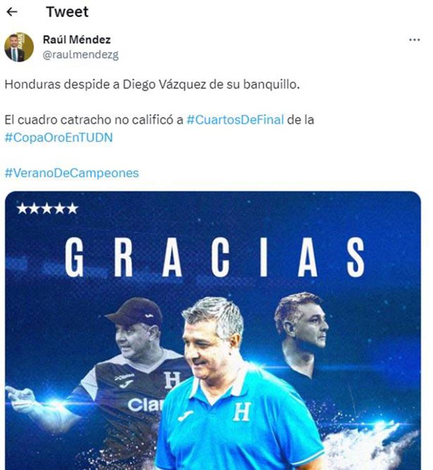 Raúl Méndez: Periodista mexicano de TUDN se pronunció sobre el despido de Diego Vázquez.