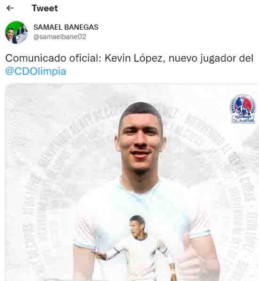 El mensaje del periodista Samael Banegas.