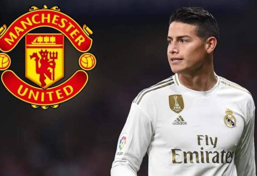 James Rodríguez: El volante colombiano no entra en los planes de Zidane y llegaría al Manchester United para que Pogba sea fichado por Real Madrid.