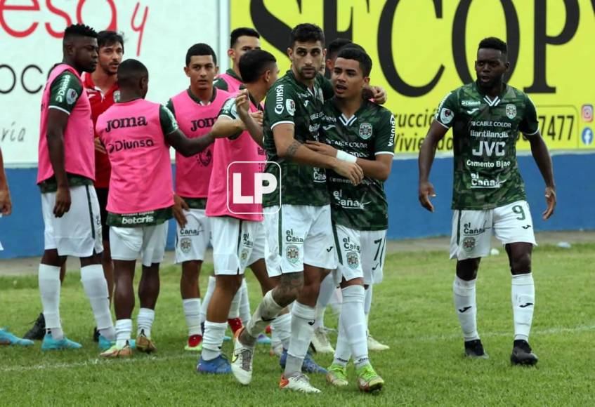 El delantero argentino Lucas Campana e Isaac Castillo le dieron el triunfo al Marathón en Olancho.