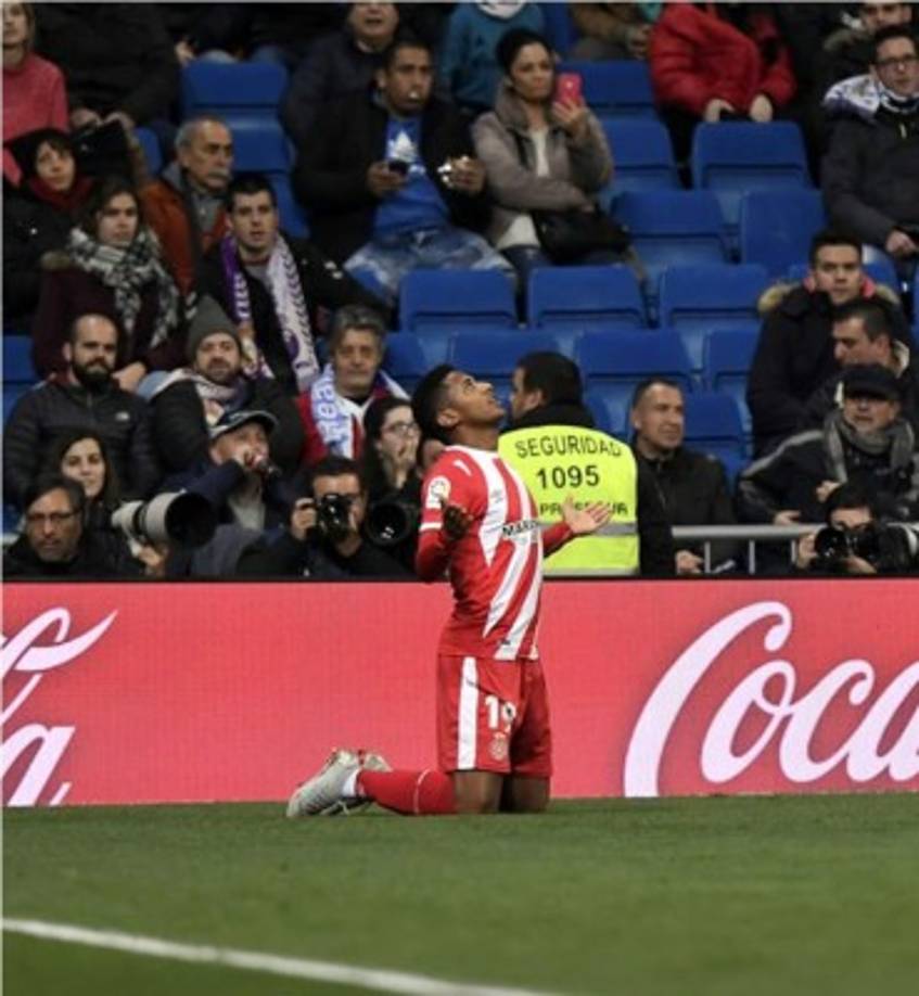 El hondureño Antony 'Choco' Lozano sumó su segundo gol en la Copa del Rey con el Girona.
