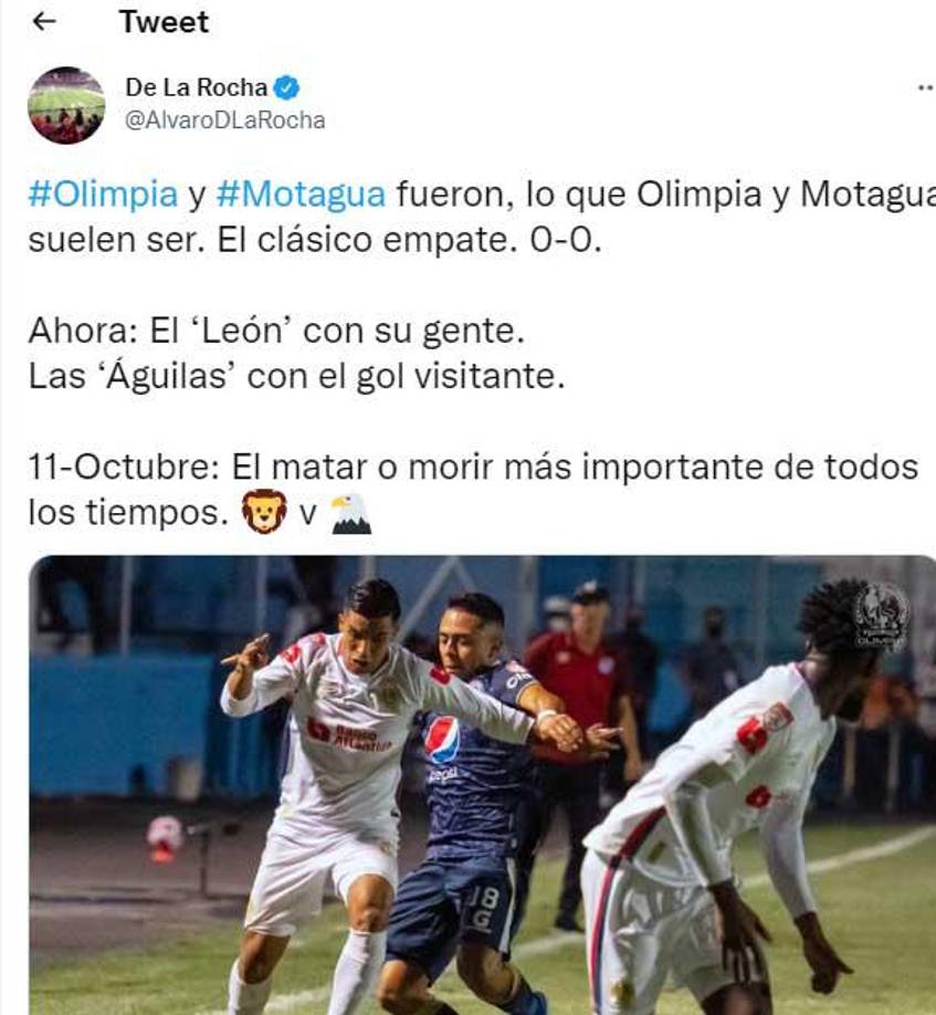 Álvaro De La Rocha dio su punto de vista sobre el juego.