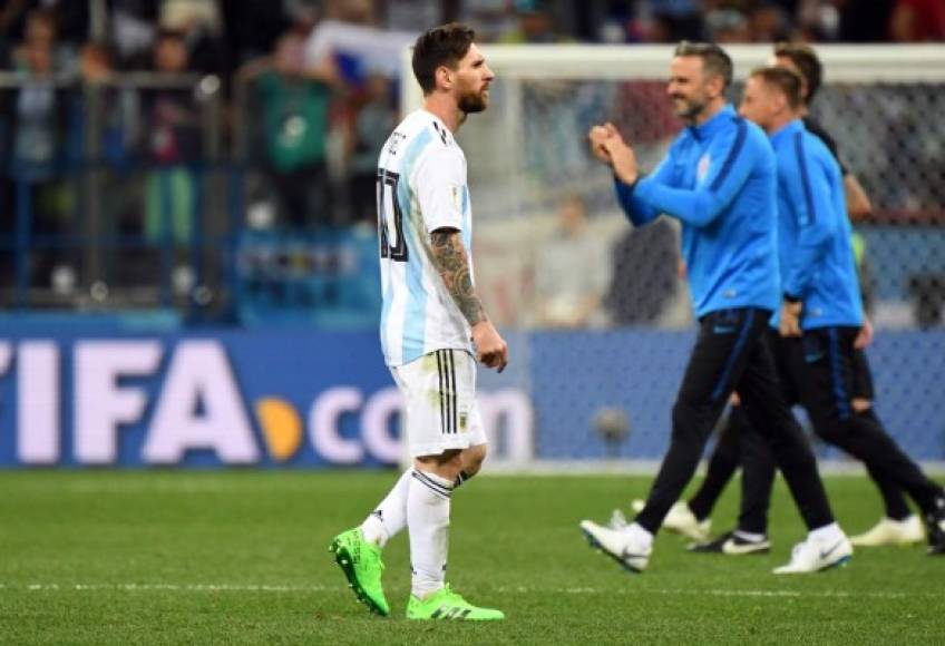 Lionel Messi nuevamente quedó a deber .