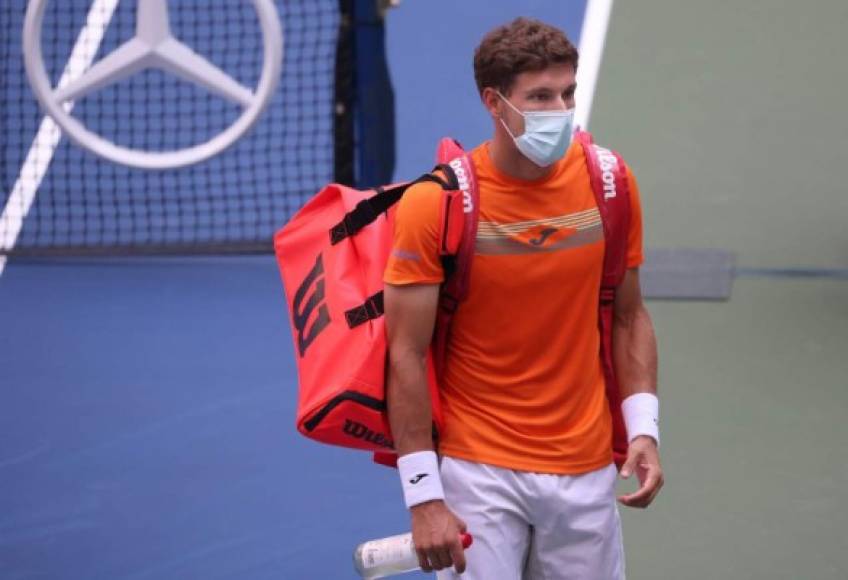 El español Pablo Carreño fue declarado ganador luego de la agresión de Djokovic a la jueza.