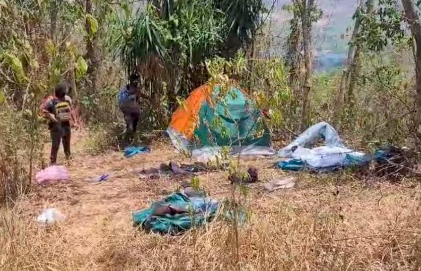 Hallan campamento de la Pandilla 18 en Choloma