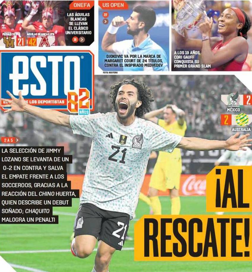 ”Al rescate”, señaló el Diario Esto en su portada.