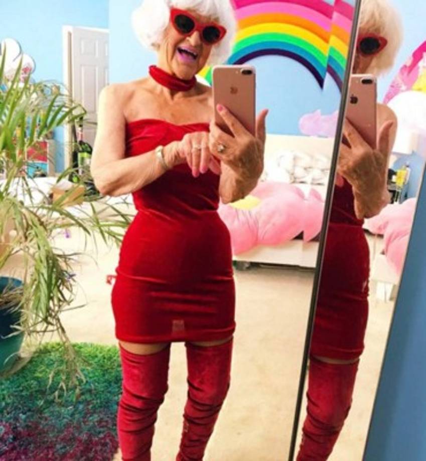 El lema 'Robando a tu hombre desde 1928' lanzó al estrellato a Baddie Winkle en las redes sociales.