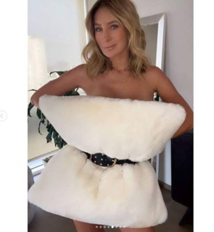 Geraldine Bazán, al igual que una de sus hijas (foto anterior), dijeron sí al reto.