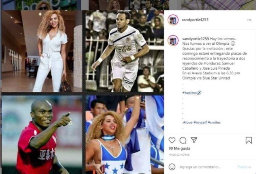 Además de la selección de Honduras, la bella colocha ha presumido en sus redes sociales que ha podido disfrutar del Olimpia en su gira por EUA.
