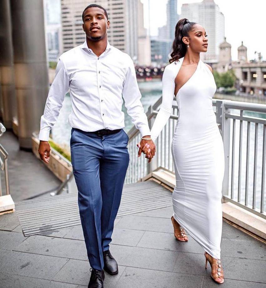 Amina Smith es la esposa de Deon Bush, el back defensivo estrella de los Kansas City Chiefs.
