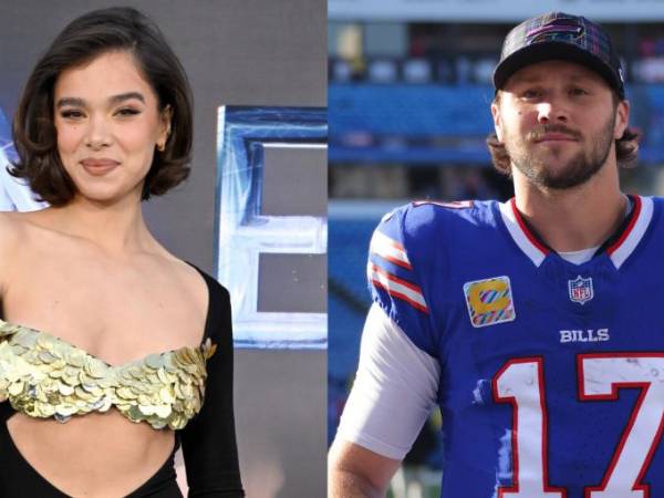La actriz Hailee Steinfeld y Josh Allen, mariscal de campo de los Buffalo Bills.