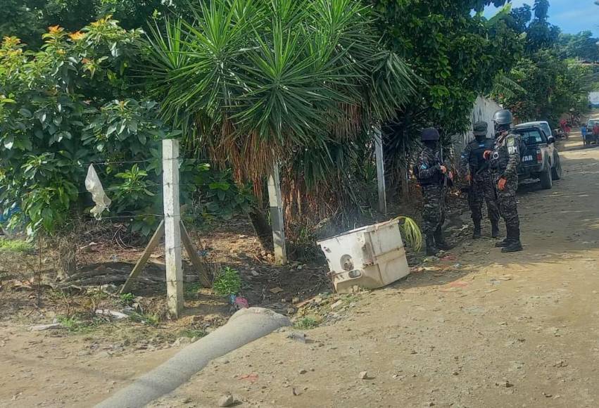 Masacre en San Pedro Sula deja cinco hombres muertos. Fotografía: La Prensa. 