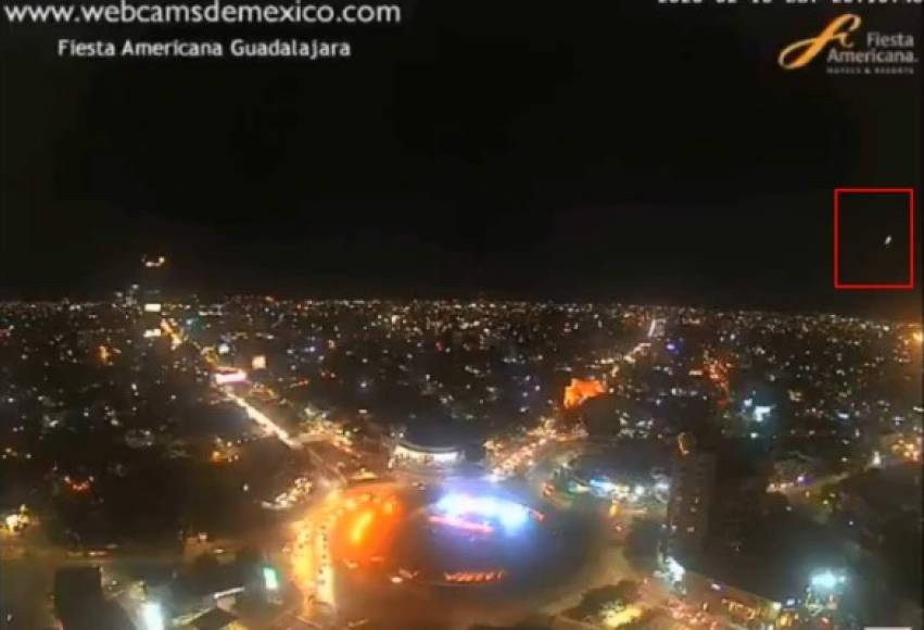 El meteorito se pudo ver además, desde ciudades como Puebla, Hidalgo, Michoacán, Guadalajara, Morelos.