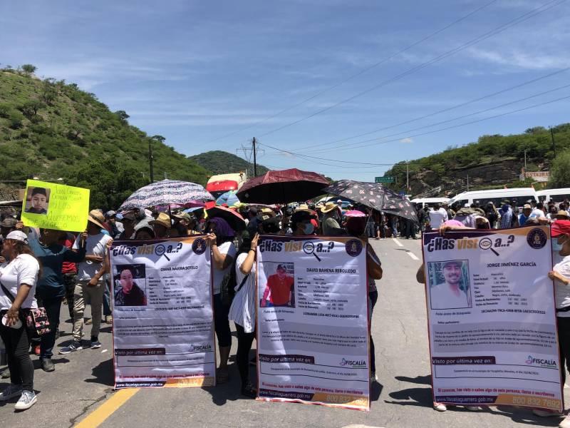 Pobladores protestan para exigir la presentación de personas desaparecidas | Fotografía de referencia