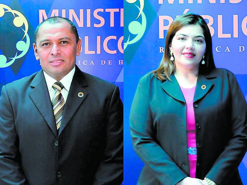 El exdirector y la ex subdirectora de la ATIC, Ricardo Castro y Kenia Reconco.
