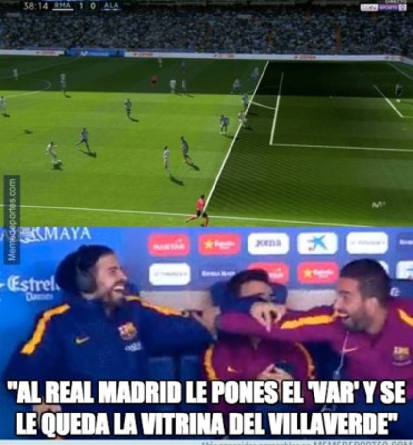 Los memes por el gol de Benzema en fuera de juego.