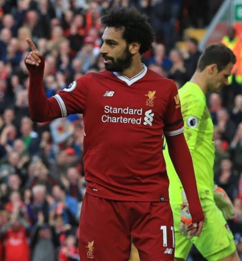 1. Mohamed Salah (Liverpool) 30 goles (60 puntos).