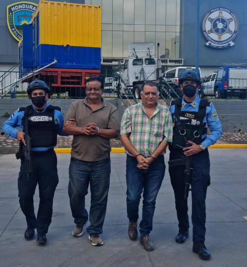 Los capturados responden a los nombres de César Matute Salgado y José Israel López Herrera. 