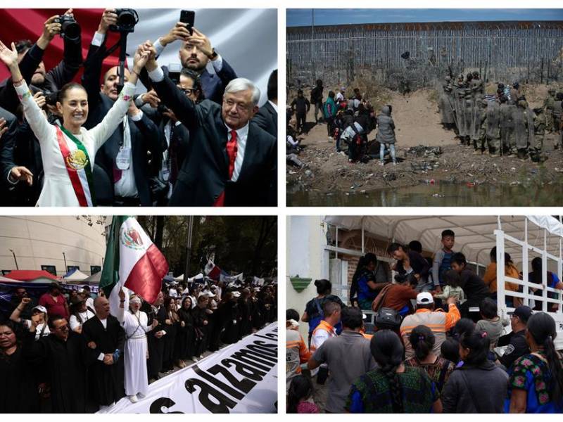 México vivió uno de sus años más transformadores en la historia reciente este 2024 con eventos como la elección de su primera mujer presidenta, el fin de la vida pública de Andrés Manuel López Obrador, la migración récord, y la pugna del Cartel de Sinaloa.