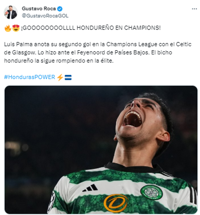 Gustavo Roca, periodista de Diario DIEZ, expresó su emoción: “El bicho hondureño la sigue rompiendo en la élite”.
