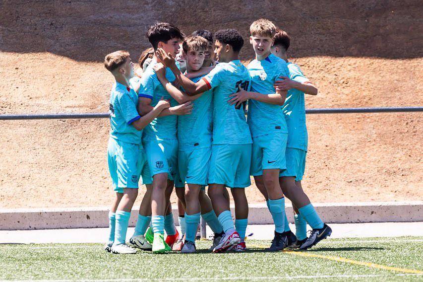 El central infantil blaugrana empezó como lateral y extremo izquierdo pero se ha consolidado como el mejor zaguero corrector del equipo de Pere Olivé.