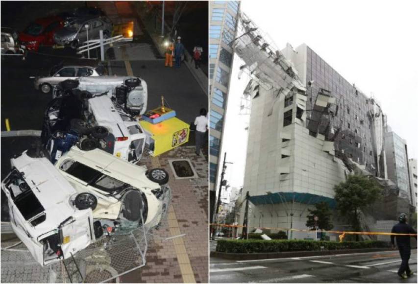 El tifón Jebi, el más poderoso en llegar a Japón en 25 años, provocó desastres en la infraestructura y cobró la vida de al menos seis personas y dejó más de 100 heridas.