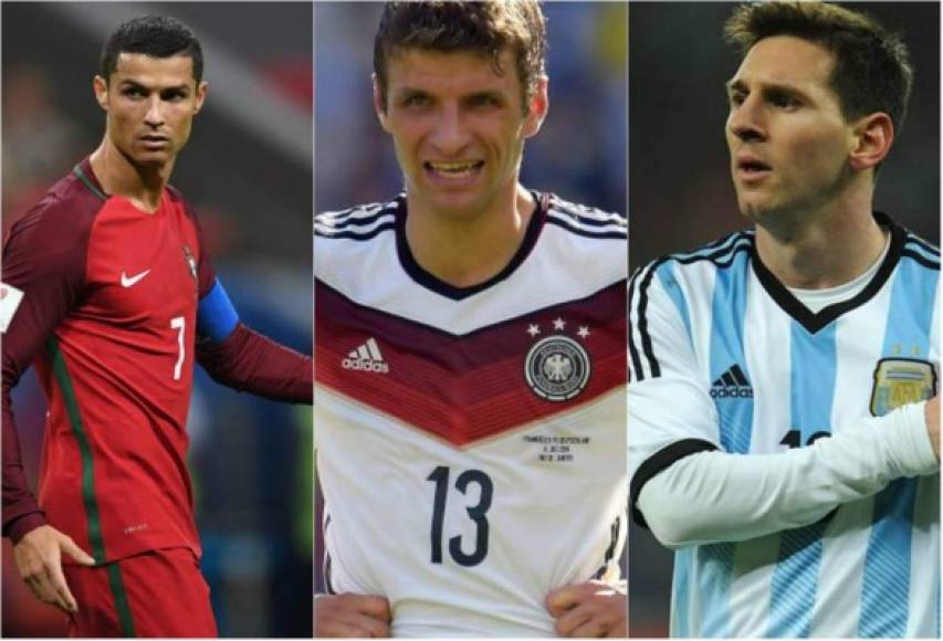 El alemán Thomas Mueller con diez anotaciones en los mundiales de 2010, 2014 y 2018 es el único que puede superar el record en mundiales. <br/><br/>Messi tiene cinco anotaciones.<br/><br/>Cristiano Ronaldo tenía tres, sin embargo, con el hat-trick contra España ahora tiene seis goles.<br/>