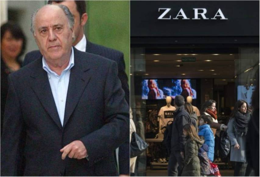 En el sexto lugar se encuentra el español Amancio Ortega, fundador del imperio Inditex, cuya marca insigne es Zara, con una fortuna de 70.000 millones.