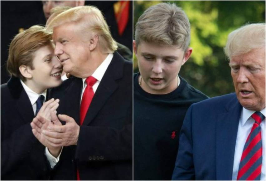 Las imágenes recientemente divulgadas de Barron se vilarizaron en redes sociales, muchos internautas aseguran que es la copia del presidente de EEUU.