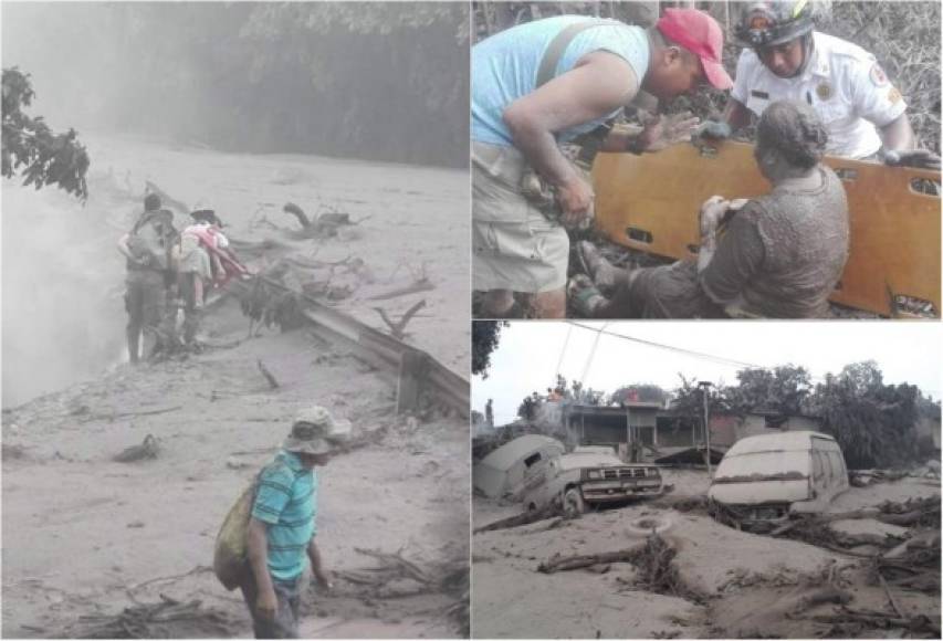 Al menos siete personas murieron este domingo en Guatemala luego de que una avalancha de lava, cenizas y lodo sepultara parte de la comunidad El Rodeo, en Escuintla, dejando atrapadas a decenas de personas tras una fuerte explosión del volcán de Fuego, informaron medios locales.