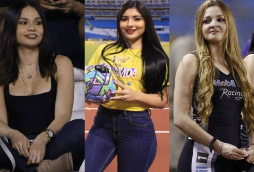 Un lindo ambiente familiar y espectaculres chicas se hicieron presente al estadio Olímpico para disfrutar del clásico Real España vs Olimpia.