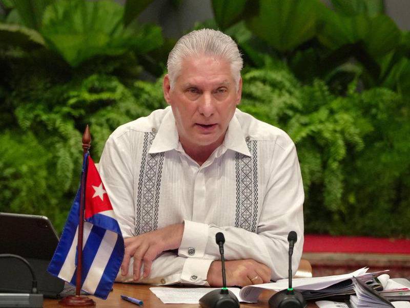 Miguel Díaz Canel, presidente de Cuba.