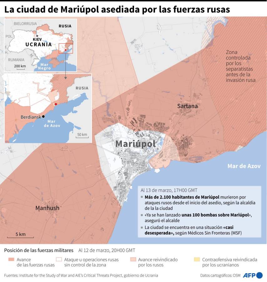 Rusia bombardea un teatro de Mariúpol donde había cientos de refugiados