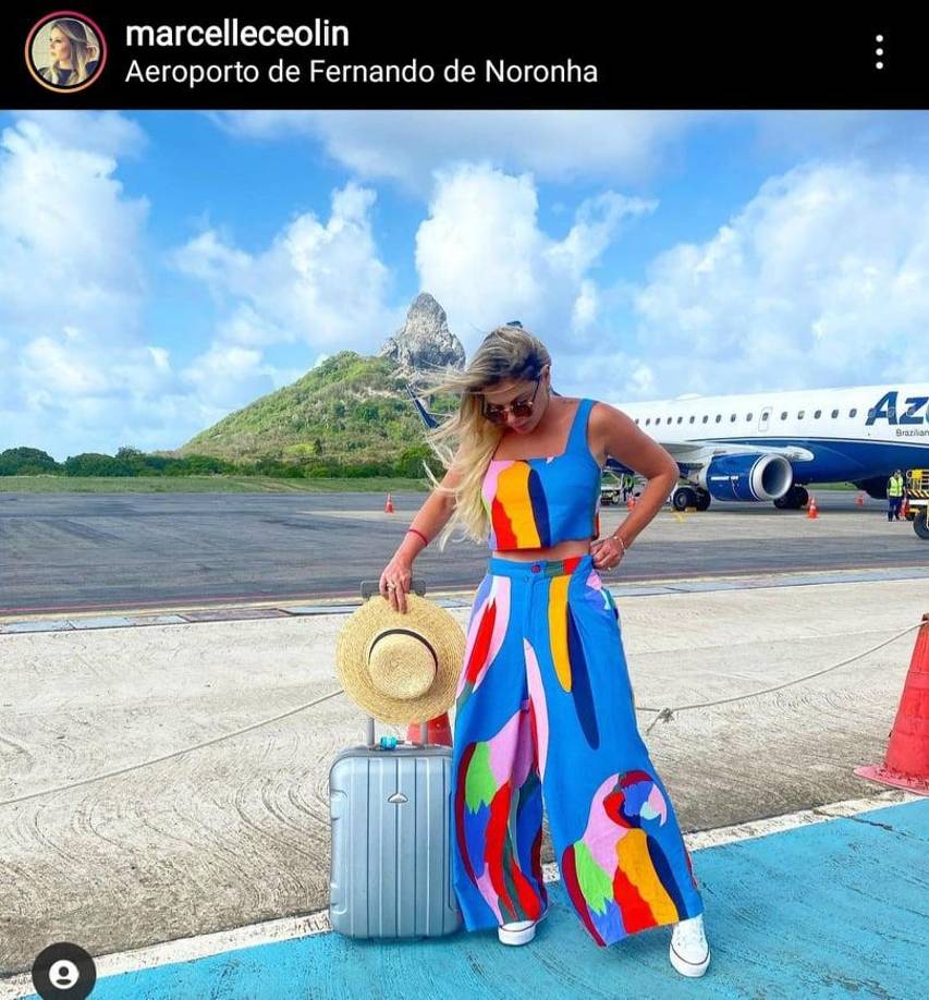 marcelleceolin es la cuenta oficial de Instagram de la joven novia de Romario.