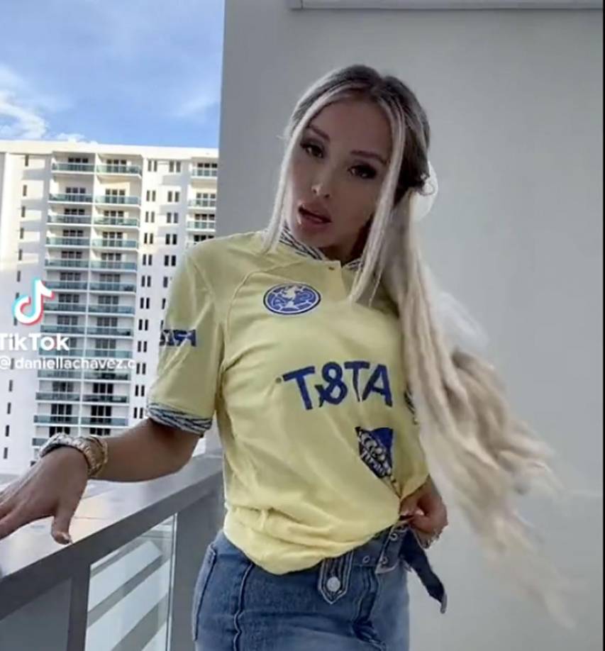 La hermosa chilena es además una ferviente seguidora de las Águilas del América.