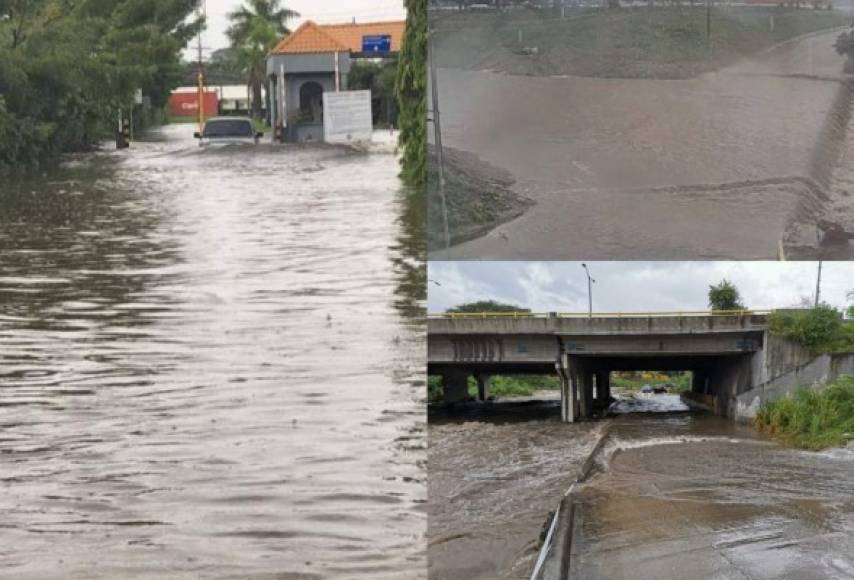 A pesar de haberse degradado a categoría uno, las lluvias del huracán Iota, han provocado que varias calles y avenidas de San Pedro Sula se encuentren inundadas.