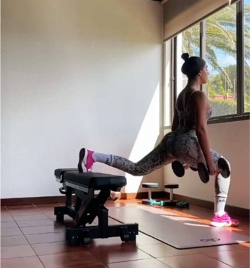 Gio -así se refieren a ella de manera cariñosa sus allegados- muestra un cuerpo muy tonificado.