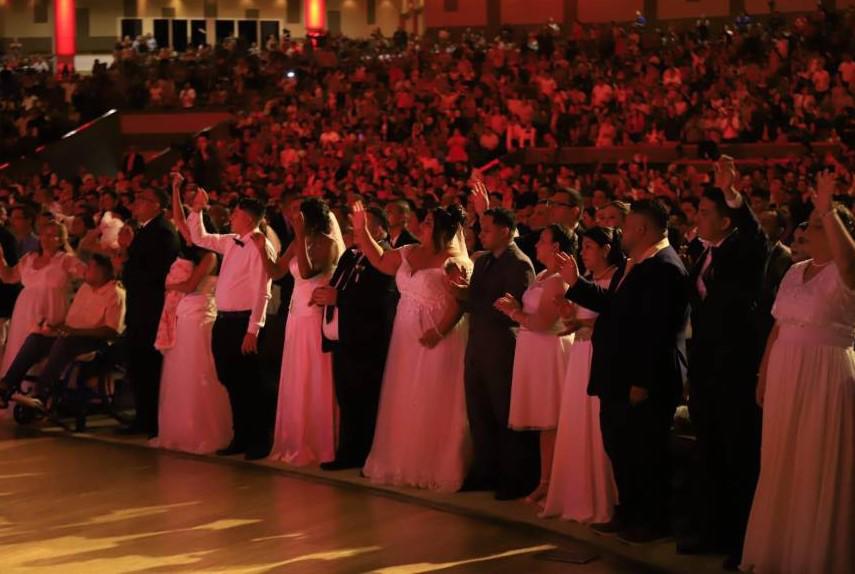 1,018 parejas se casarán en las bodas de Caná