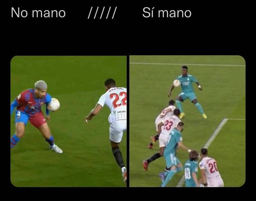 Los memes de la remontada del Real Madrid en Sevilla: El VAR, el árbitro, Benzema y el Barça